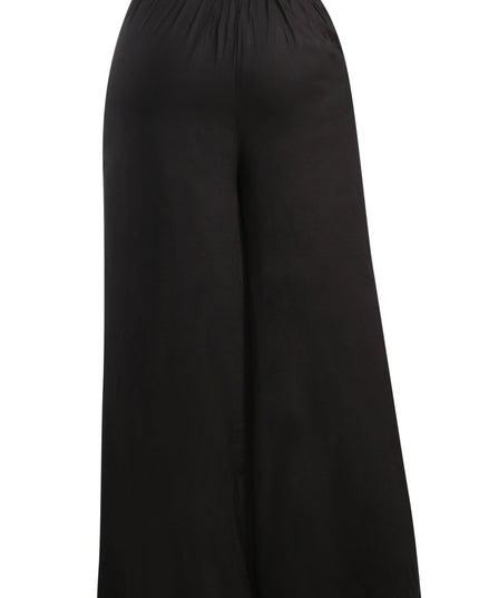 Women’s Black Cotton Palazzo Pants