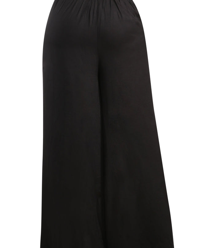 Women’s Black Cotton Palazzo Pants