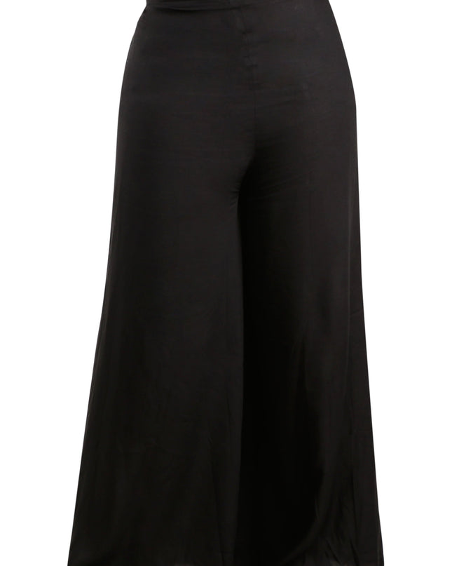 Women’s Black Cotton Palazzo Pants