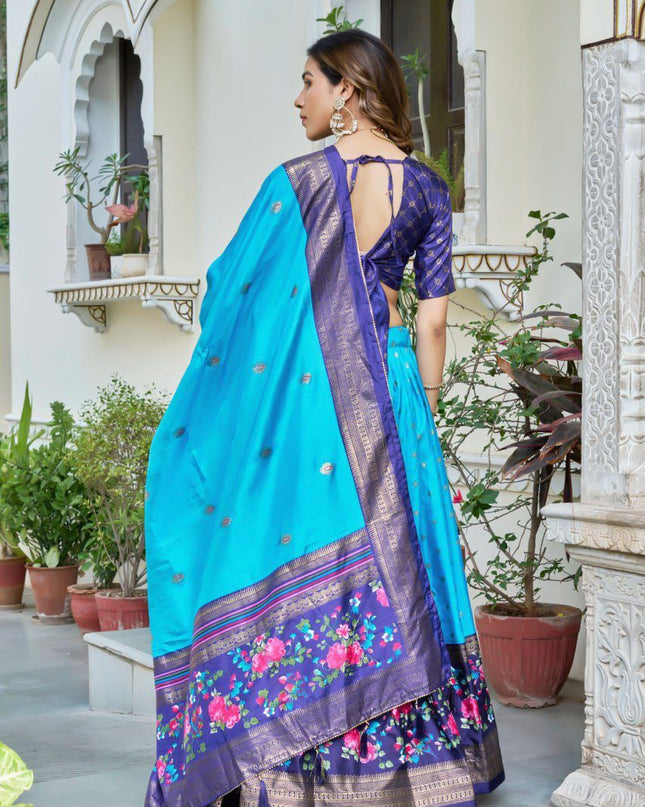 Fashion Dream Women Sky Heavy DOLA Silk Lehenga