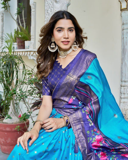 Fashion Dream Women Sky Heavy DOLA Silk Lehenga