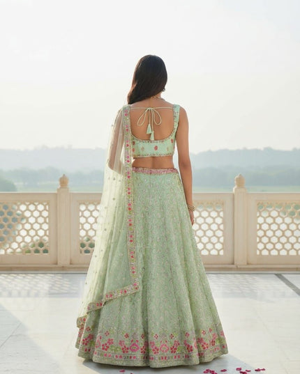 Fashion Dream Women Pista Goergette Lehenga