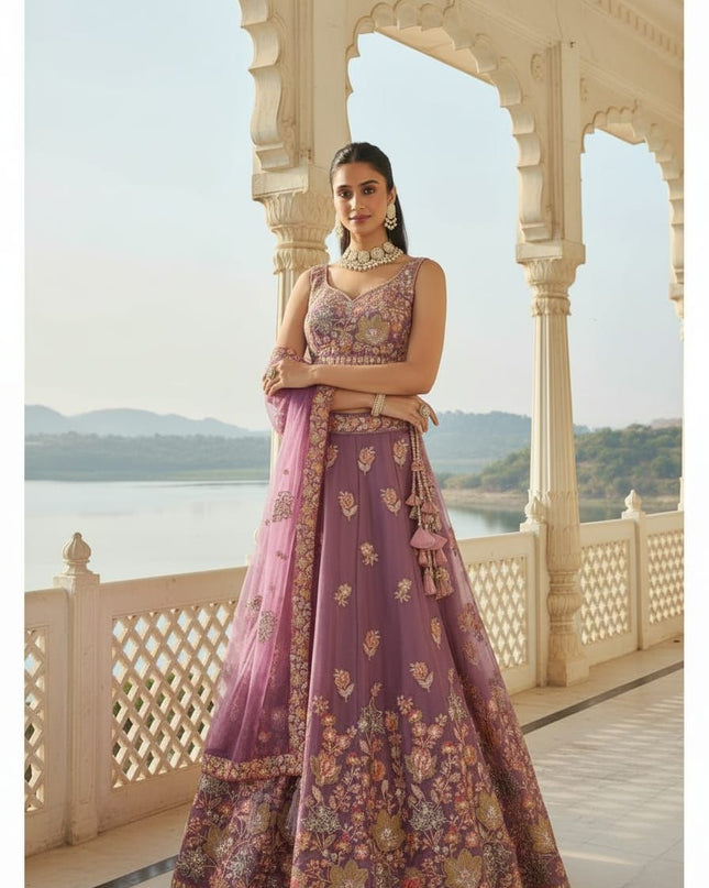Fashion Dream Women Lavender Fandy Lehenga