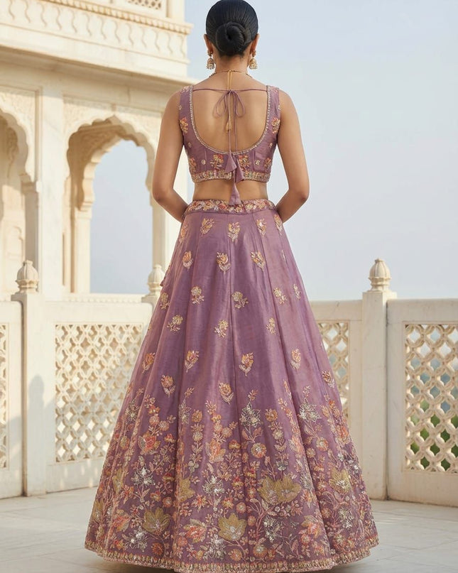 Fashion Dream Women Lavender Fandy Lehenga