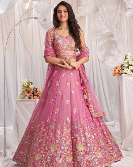 Fashion Dream Women Pink Fandy Lehenga