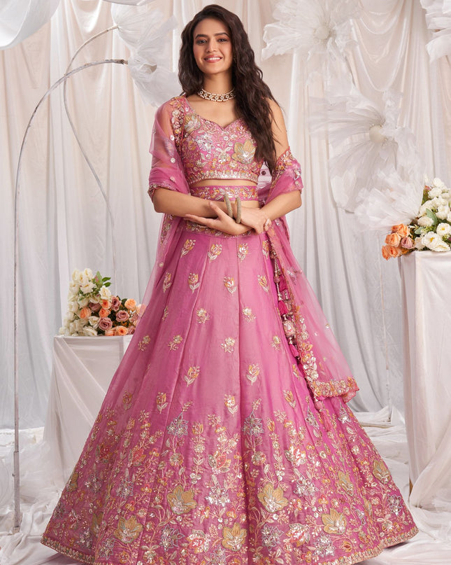 Fashion Dream Women Pink Fandy Lehenga