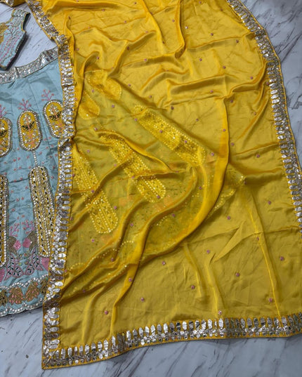 Fashion Dream Women Grey Heavy Slub Silk Lehenga