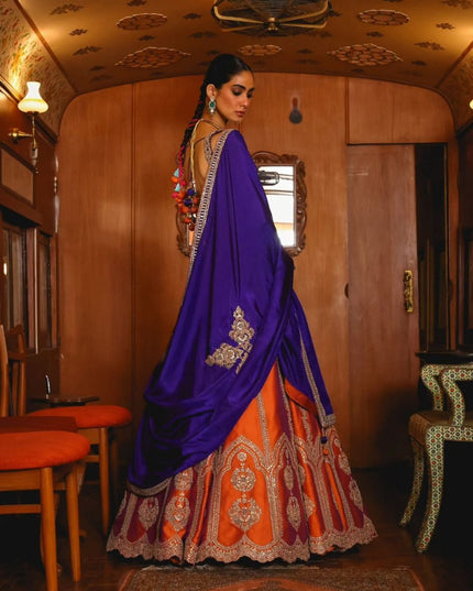 Fashion Dream Women Fenta Silk Two Tone Lehenga