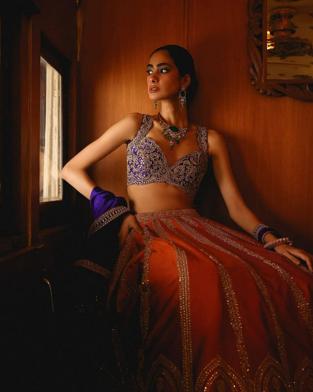 Fashion Dream Women Fenta Silk Two Tone Lehenga
