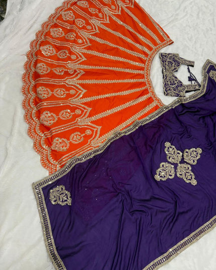 Fashion Dream Women Fenta Silk Two Tone Lehenga