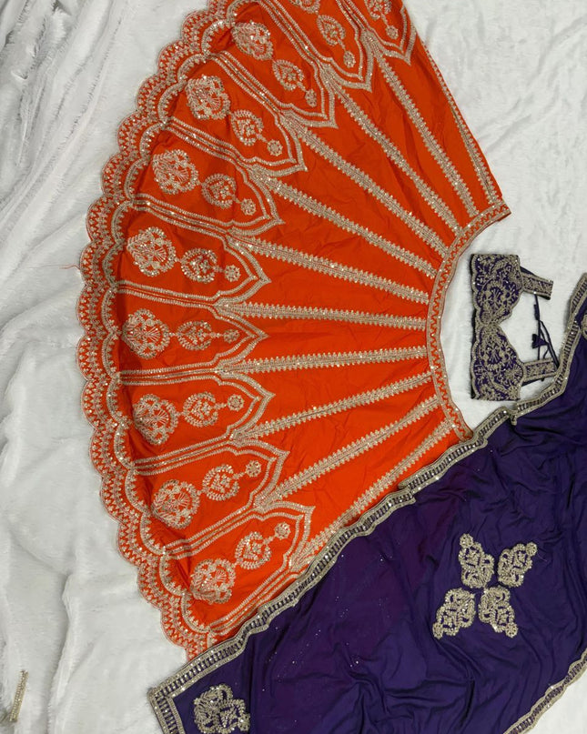 Fashion Dream Women Fenta Silk Two Tone Lehenga