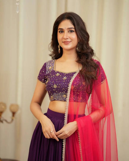 Fashion Dream Women Mustard Tasar Silk Lehenga