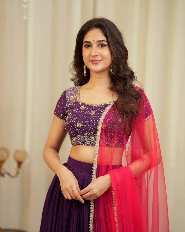 Fashion Dream Women Mustard Tasar Silk Lehenga