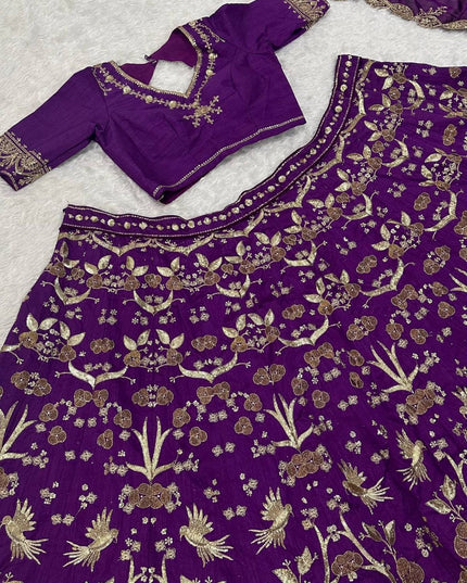 Fashion Dream Women Maroon Star Georgette Lehenga