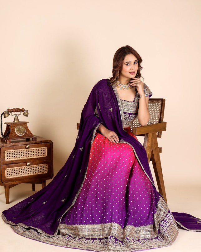Fashion Dream Women Multi Faux Georgette Lehenga