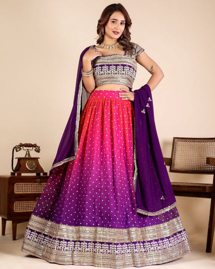 Fashion Dream Women Multi Faux Georgette Lehenga