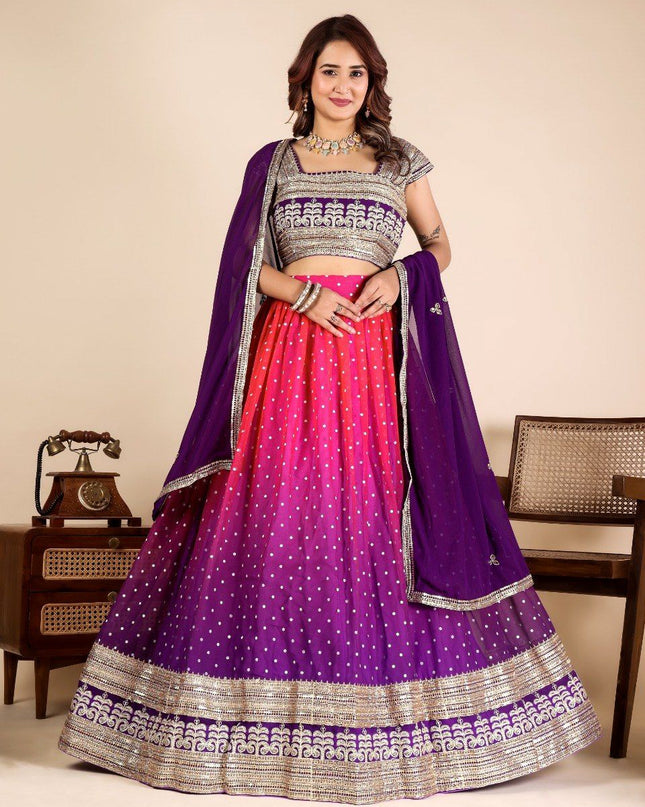 Fashion Dream Women Multi Faux Georgette Lehenga
