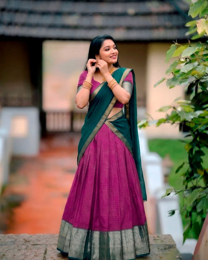 Fashion Dream Women Pink Dola Chex Lehenga