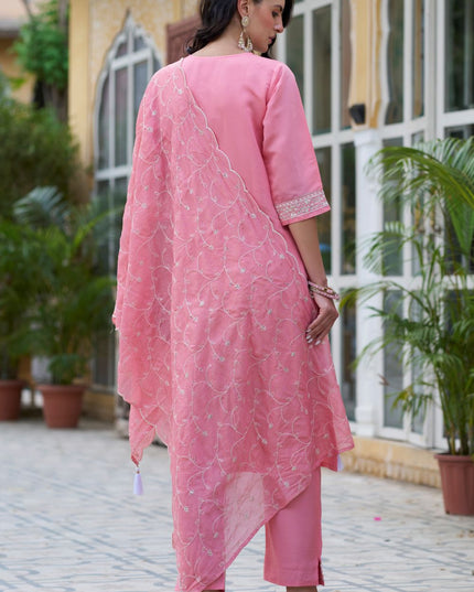 Fashion Dream WOMEN PISTA Silk Blend Designer Readymade Suit