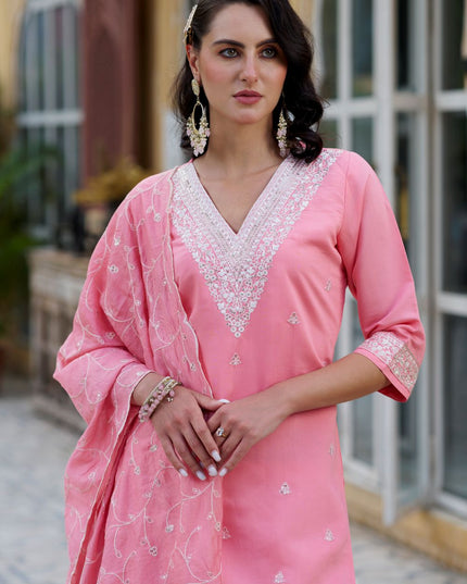 Fashion Dream WOMEN PISTA Silk Blend Designer Readymade Suit