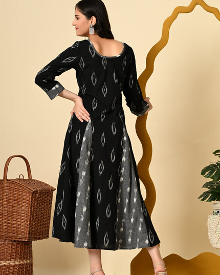 Stylish Ikat Kali Dress Online Canada