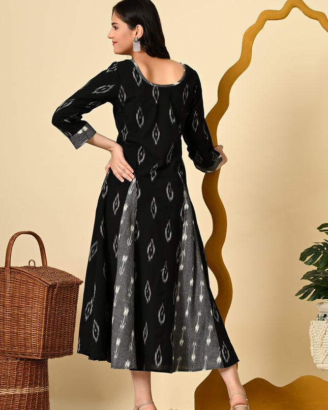 Stylish Ikat Kali Dress Online Canada