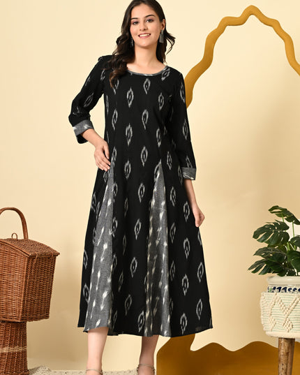 Stylish Ikat Kali Dress Online Canada