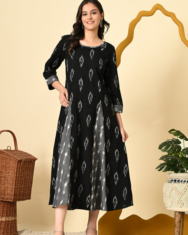 Stylish Ikat Kali Dress Online Canada
