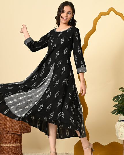 Stylish Ikat Kali Dress Online Canada