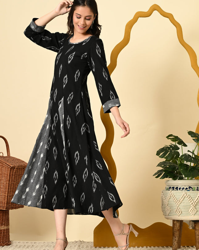 Stylish Ikat Kali Dress Online Canada