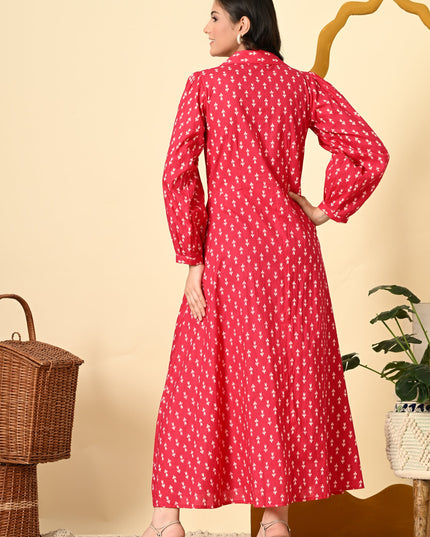Blush Pink Puff Sleeve Dress Canada