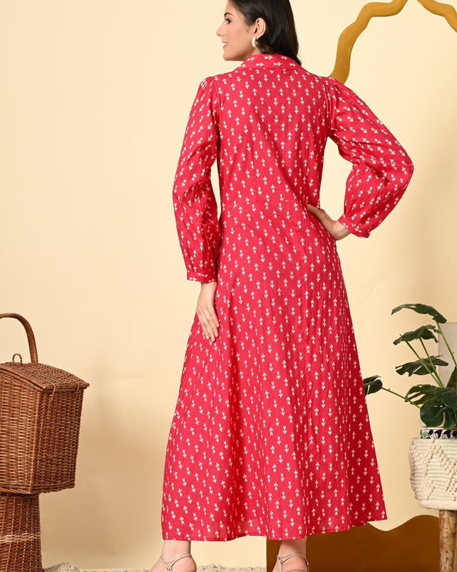 Blush Pink Puff Sleeve Dress Canada