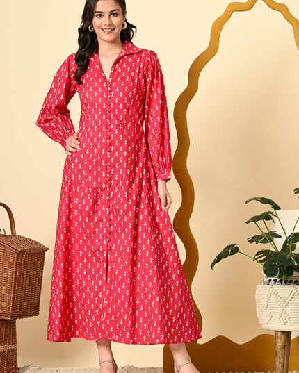 Blush Pink Puff Sleeve Dress Canada