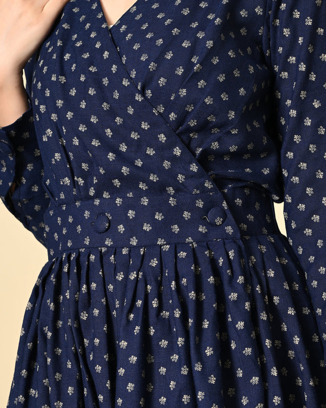 Khadi Work Angrakha Style Women Dress