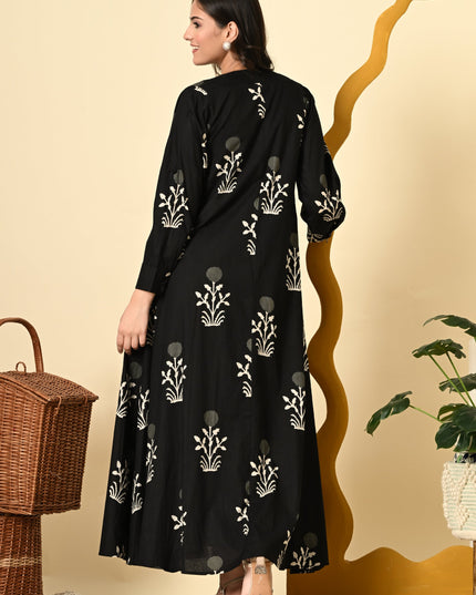 Palmgrove Black Jacket Dress for Women