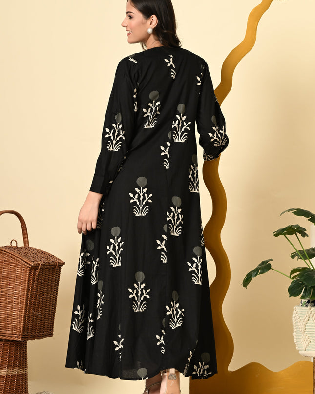 Palmgrove Black Jacket Dress for Women
