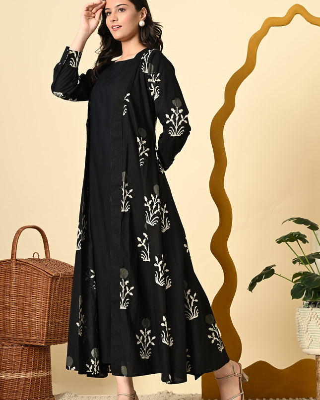 Palmgrove Black Jacket Dress for Women