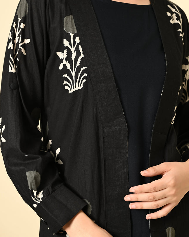 Palmgrove Black Jacket Dress for Women