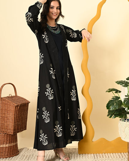 Palmgrove Black Jacket Dress for Women