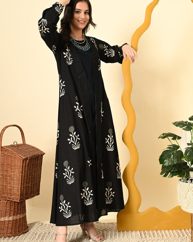 Palmgrove Black Jacket Dress for Women