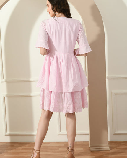 Pink Hakoba Big Collar Dress for Women Canada