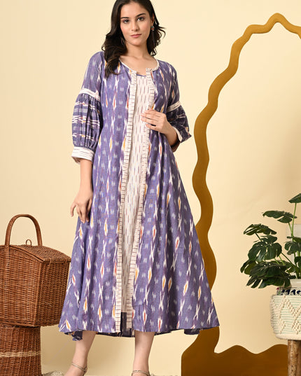 Petunia Ikat Puff Sleeve Jacket Set