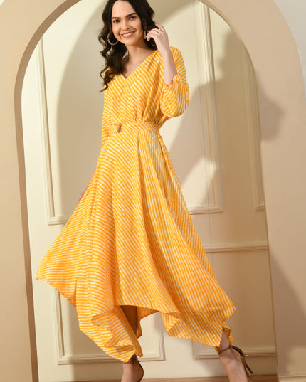 Stylish Leheria Asymmetrical Dress