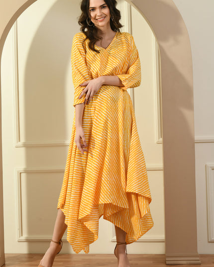 Stylish Leheria Asymmetrical Dress