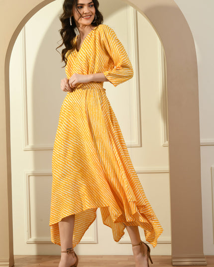 Stylish Leheria Asymmetrical Dress