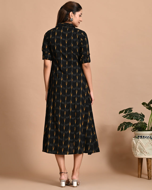 Handloom Ikat Jacket Dress Online Canada