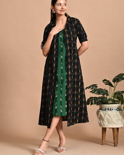 Handloom Ikat Jacket Dress Online Canada