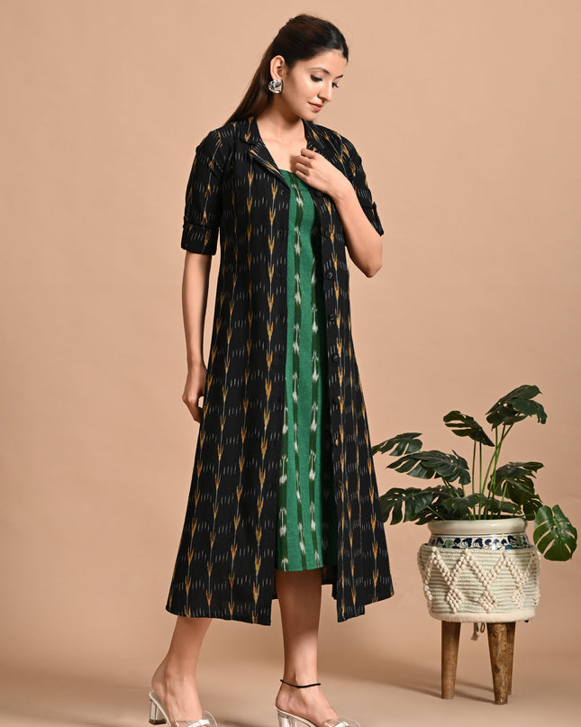 Handloom Ikat Jacket Dress Online Canada