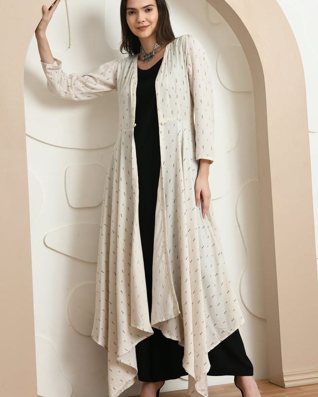 Kali Jacket Palazzo Set for Women Black