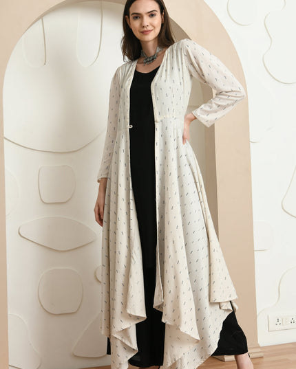Kali Jacket Palazzo Set for Women Black